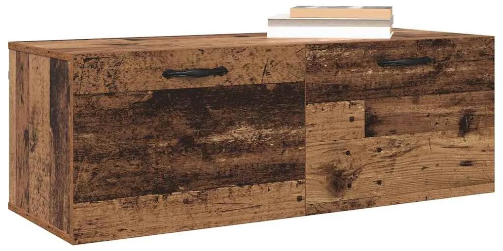 vidaXL Τοίχου Ντουλάπα Επιτοίχιο Παλιό ξύλο 100 x 36,5 x 35 cm