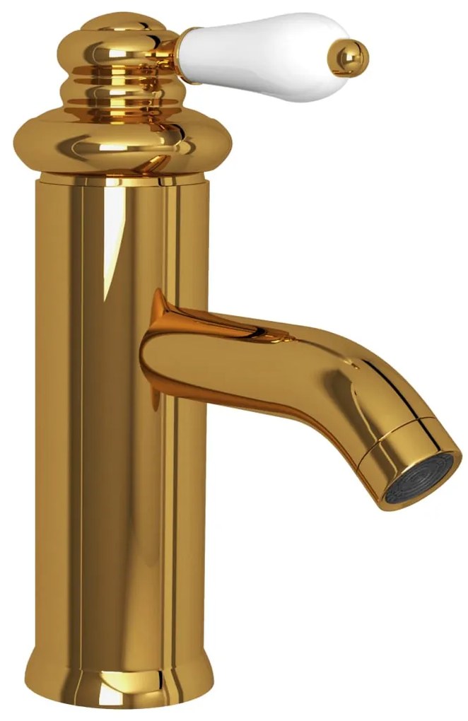 vidaXL Μπαταρία Νιπτήρα Μπάνιου Χρυσή 130 x 180 χιλ.