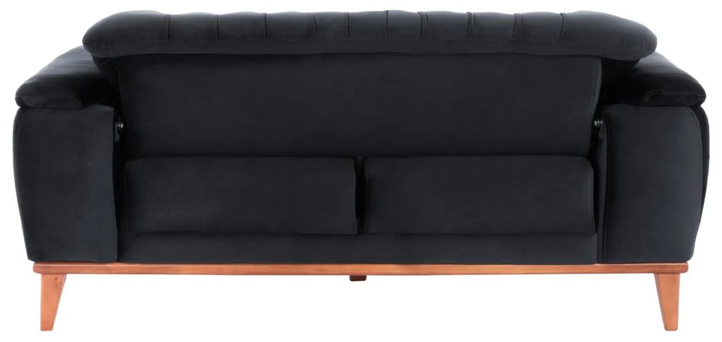 Καναπές - Κρεβάτι Bennington 2θέσιος Μαύρο 180x95x80 εκ. 180x95x80 εκ.