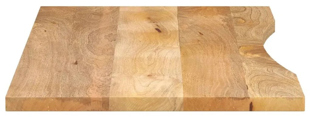 vidaXL Επιφάνεια Γραφείου Καμπύλη 140x50x2,5 εκ Μασίφ Ακατ. Μάνγκο