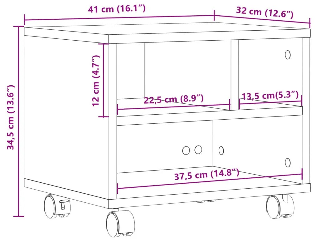 ΒΑΣΗ ΕΚΤΥΠΩΤΗ ΜΕ ΡΟΔΕΣ ΓΚΡΙ ΣΚΥΡ. 41X32X34,5 ΕΚ. 840614