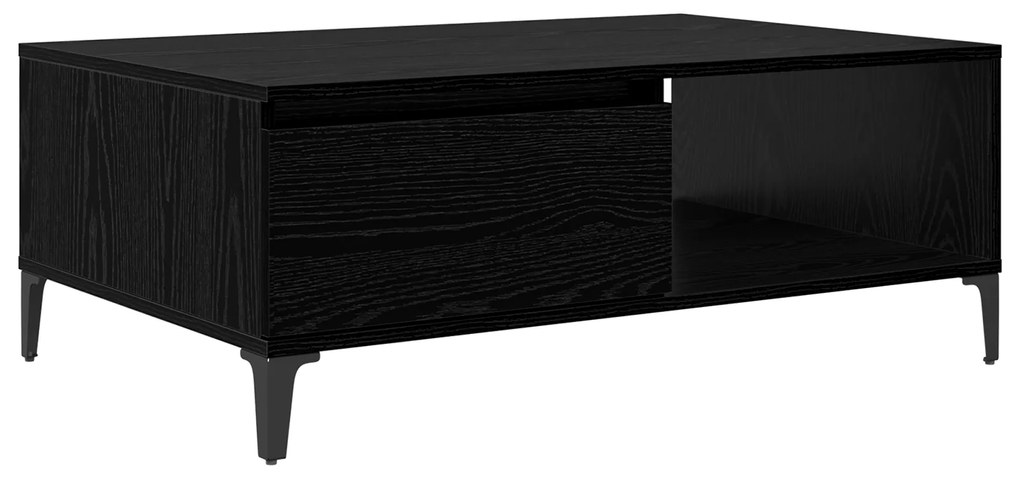 vidaXL Τραπεζάκι σαλονιού Μαύρη δρυς 90 x 60 x 35 cm