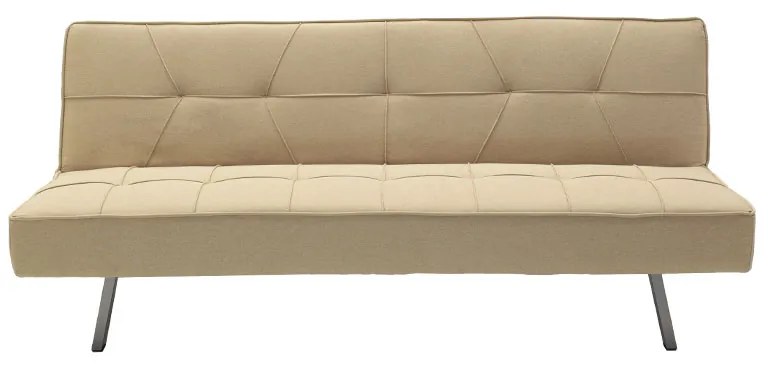 Καναπές-κρεβάτι Travis pakoworld 3θέσιος με ύφασμα μπεζ 175x83x74εκ - 035-000025 - 035-000025