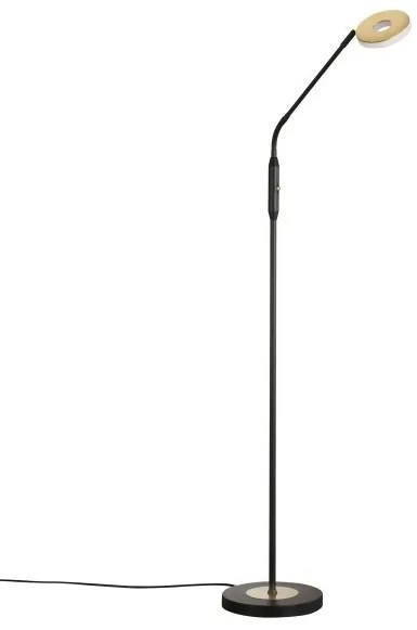 Επιδαπέδιο Φωτιστικό LED 7,5W Dent Μαύρο-Χρυσό 2700/3350/4000K 40497 Fischer Honsel-40497-Μαύρο-Χρυσό 40497