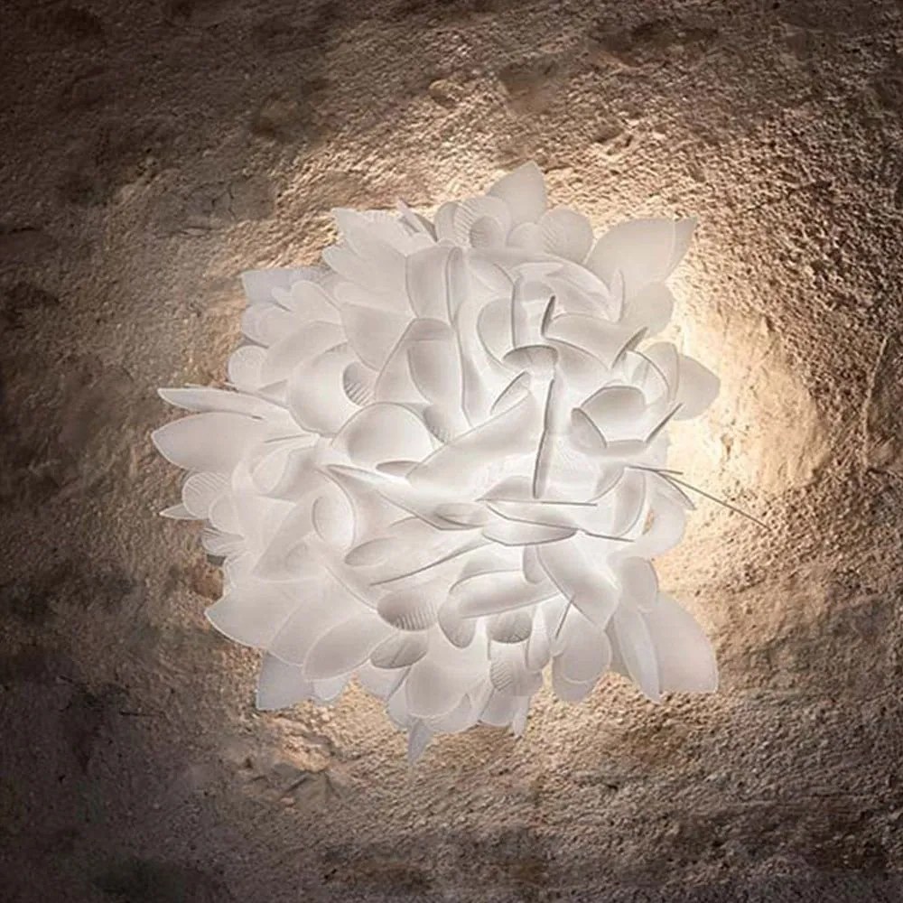 Φωτιστικό Οροφής - Τοίχου Veli Foliage Medium White Decor Slamp Πλαστικό