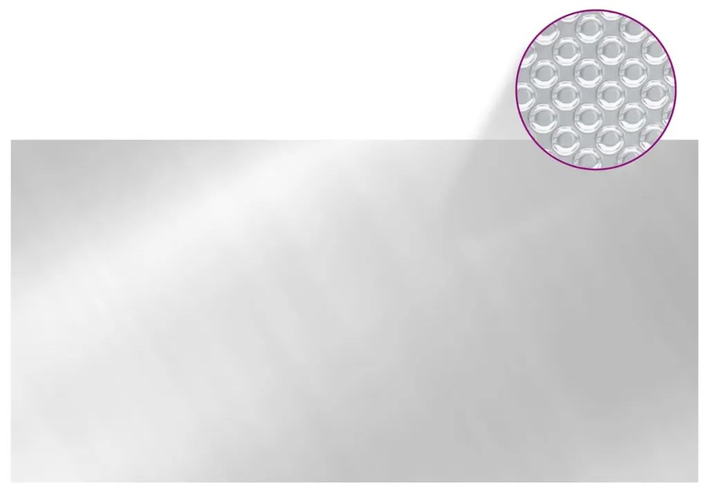 vidaXL Κάλυμμα Πισίνας Ασημί 549 x 274 εκ. από Πολυαιθυλένιο