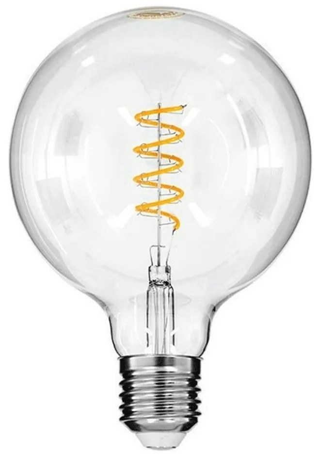 Λαμπτήρας Edison Retro Led Soft Filament Dimmable Spiral 99137 E27 G125 6W 510lm 2700K Dimmable Clea 6W