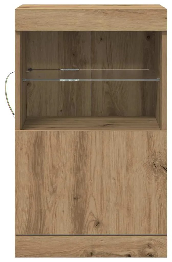 vidaXL Πλαϊνό γραφείο artisan δρυς 41 x 37 x 67 εκ Επεξεργασμένο ξύλο