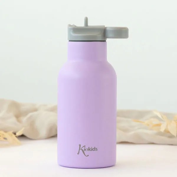 Παγούρι 350ml Με Στόμιο Kiokids Λιλά 5089