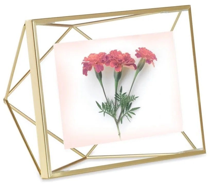 Κορνίζα Prisma 10X15 313016-221 Mat Brass Umbra Metal, Glass