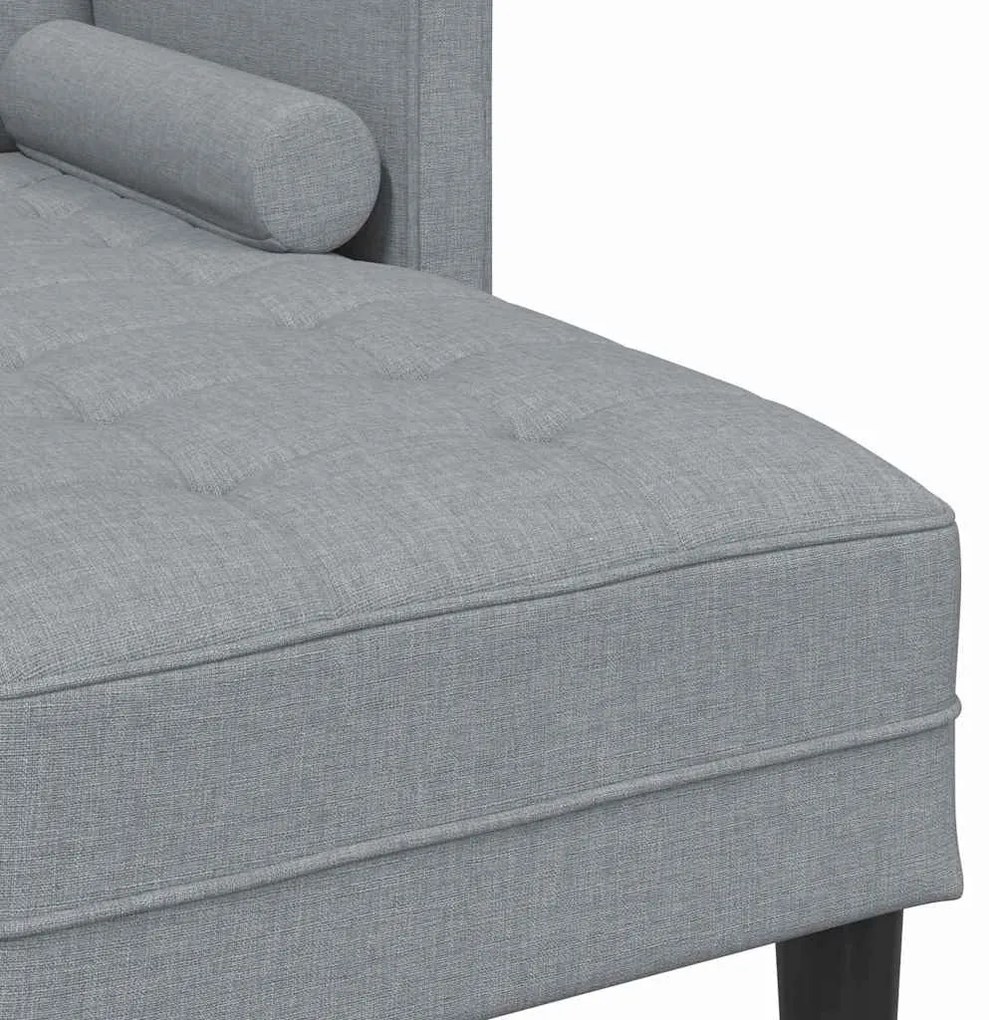 vidaXL Σετ Καναπέ Ανοιχτό γκρι 173 x 131 x 67 εκ Πολυεστέρας