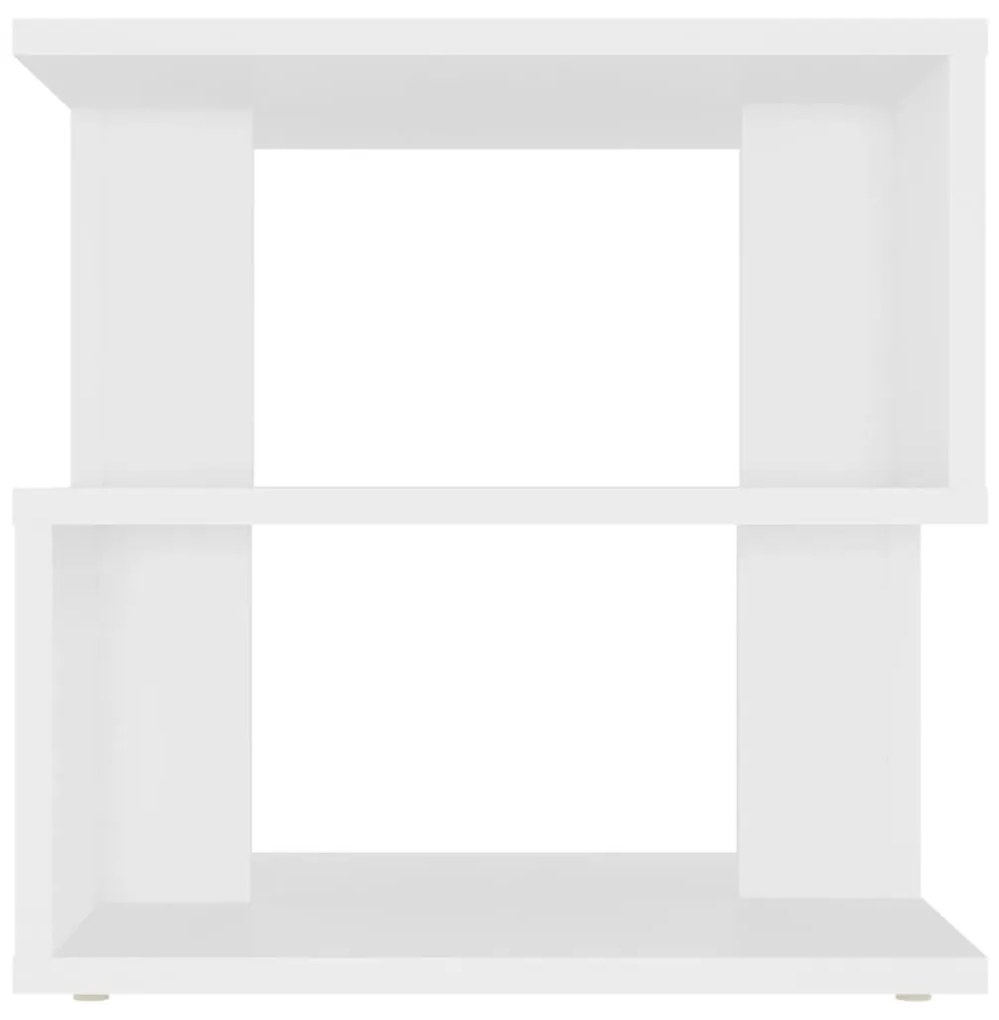 Τραπέζι Βοηθητικό Λευκό 40 x 40 x 40 εκ. από Επεξ. Ξύλο - Λευκό