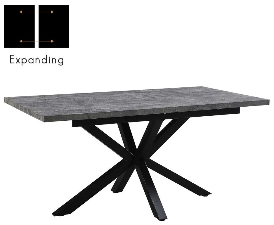 Liberta STONE GREY ΤΡΑΠΕΖΙ ΕΠΕΚΤΕΙΝΟΜΕΝΟ-Η CEMENT 160x90xH75cm 160x90xH75cm 02-0585
