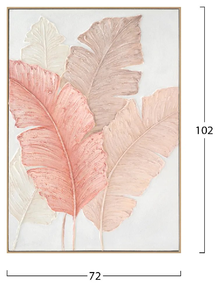 ΠΙΝΑΚΑΣ TOIXOY TROPICO HM4556 ΜΕ ΚΟΡΝΙΖΑ ΜΠΕΖ-ΚΑΜΒΑΣ-ΠΛΑΤΙΑ ΦΥΛΛΑ 72x4,5x102Υεκ.