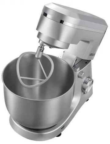 VEVOR Stand Mixer, 5.7 L Electric Kitchen Mixer, 1500W Dough-Mixer, 10 Speeds Tilt-head Food-Mixer with Stainless Steel Bowl, Dough Hook, Whisk, Beater, for Baking, Mixing, Whipping & Kneading, Silver