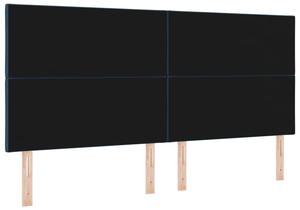 vidaXL Υφασμάτινο Κεφαλάρι Geometric με κεφαλάρι Μπλε 200 cm ύφασμα