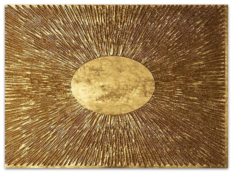 Πίνακας σε καμβά "Golden Sun" Megapap ψηφιακής εκτύπωσης 100x70x3εκ.-GP052-0061