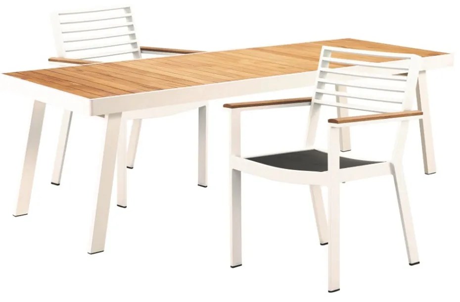 Τραπεζαρία Κήπου York 01-00-2070 (Σετ 9Τμχ) Beige-Oak 8 Θέσεων
