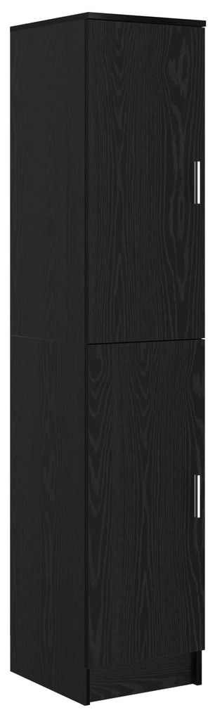 vidaXL Ψηλό Ντουλάπι Μαύρη δρυς 35 x 39 x 168 εκ Επεξεργασμένο ξύλο