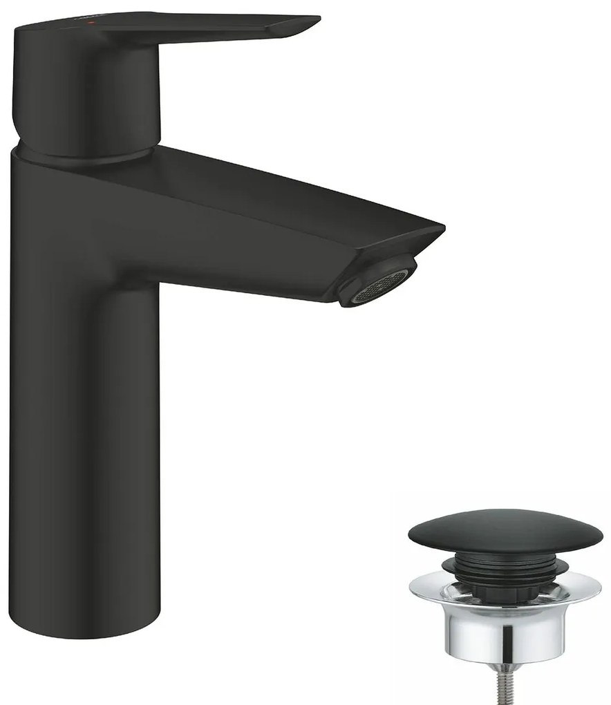 Μονή λαβή βρύση Grohe Start M Ματ μαύρο Μέταλλο