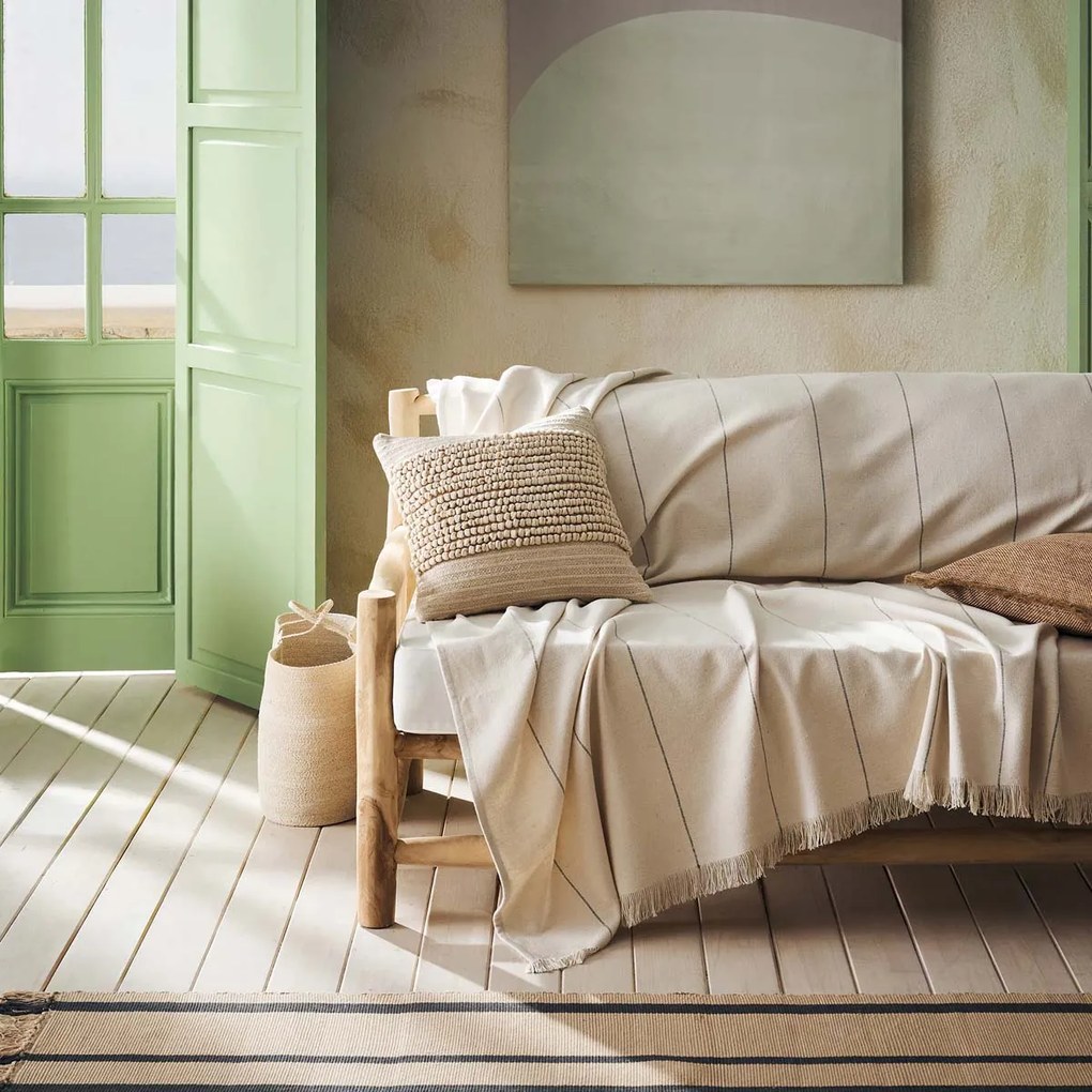 Ριχτάρι Πολυθρόνας (220x170) Gofis Home Izara Natural/Grey 185/05