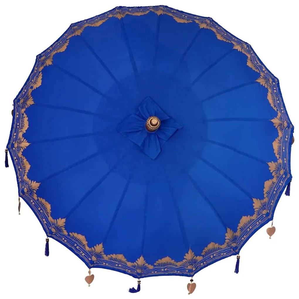 vidaXL Μπαλινέζικη Ομπρέλα Μπλε (180-190) x 260 εκ.