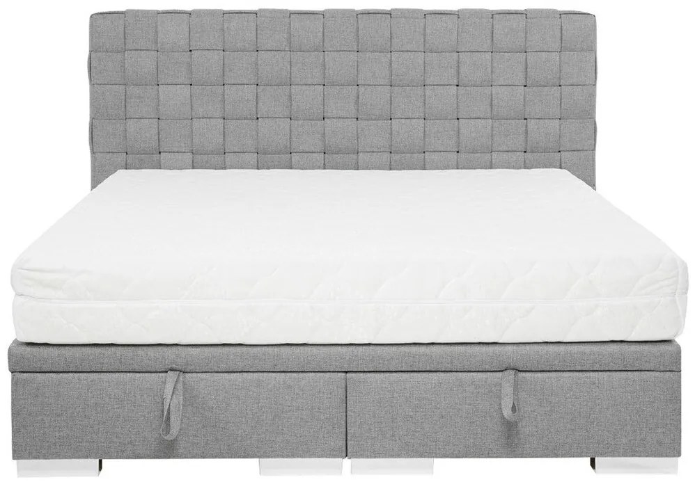 Κρεβάτι Florence 110, Διπλό, Γκρι, 160x200, Ταπισερί, Τάβλες για Κρεβάτι, 180x214x109cm, 114 kg | Epipla1.gr