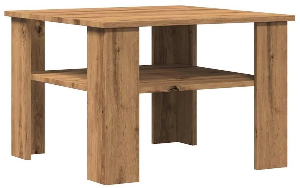 Τραπεζάκι σαλονιού Artisan Oak 60x60x42 cm Κατασκευασμένο ξύλο - Καφέ