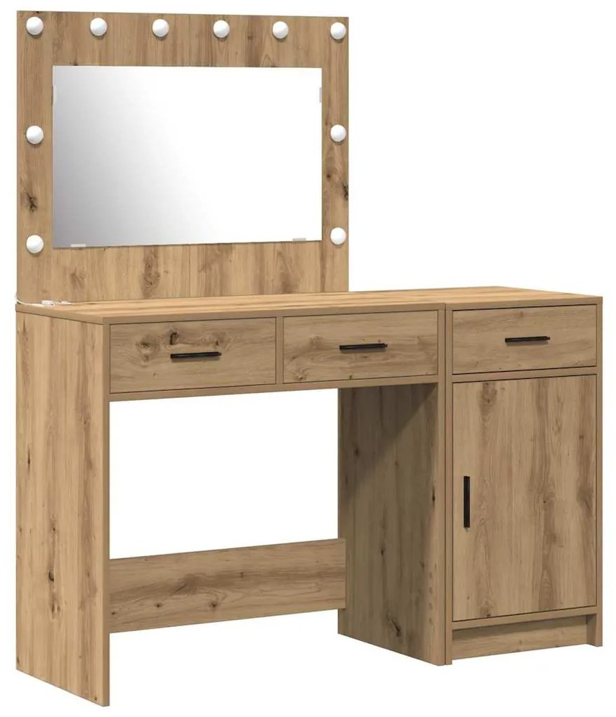 vidaXL Τραπέζι περιποίησης με συρτάρι 2 pcs Καφέ 40 x 41 x 75 εκ