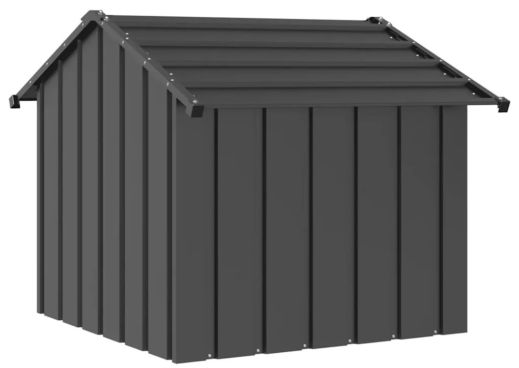vidaXL Σπιτάκι σκύλου με οροφή 85x107x81 cm Γαλβανισμένος χάλυβας