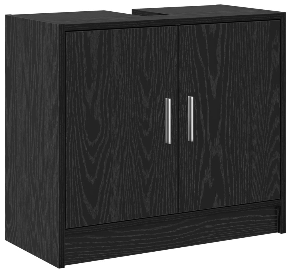 vidaXL Ντουλάπι Νιπτήρα  Μαύρου Δρυός 63x29x55 εκ. Επεξεργασμένο Ξύλο