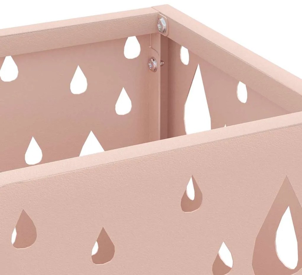 vidaXL Σχέδιο & βάση αποθήκευσης Ροζ 15.5 x 15.5 x 49 εκ Μέταλλο