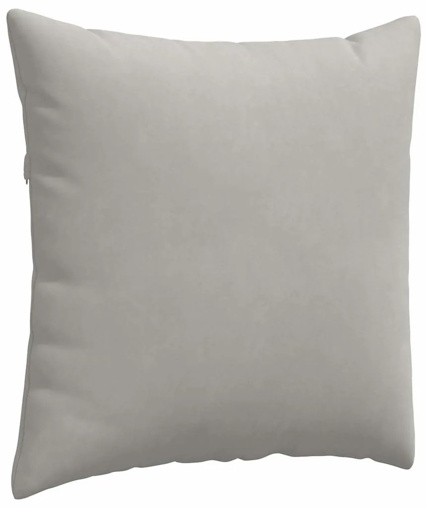 vidaXL Μαξιλάρι Καναπέ 2 pcs Ανοιχτό γκρι 80 x 80 cm ύφασμα
