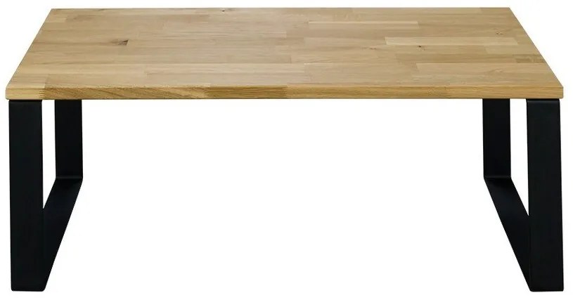 Τραπεζάκι σαλονιού Indiana A102, Μαύρο, Δρυς, 38x60x100cm, 15 kg, Πλαστικοποιημένη μοριοσανίδα, Ξύλο, Γωνιακό | Epipla1.gr