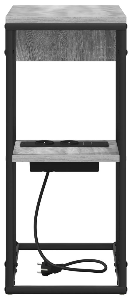 vidaXL Κομοδίνο Γκρι Sonoma 41.5 x 26 x 60.5 εκ Επεξεργασμένο ξύλο