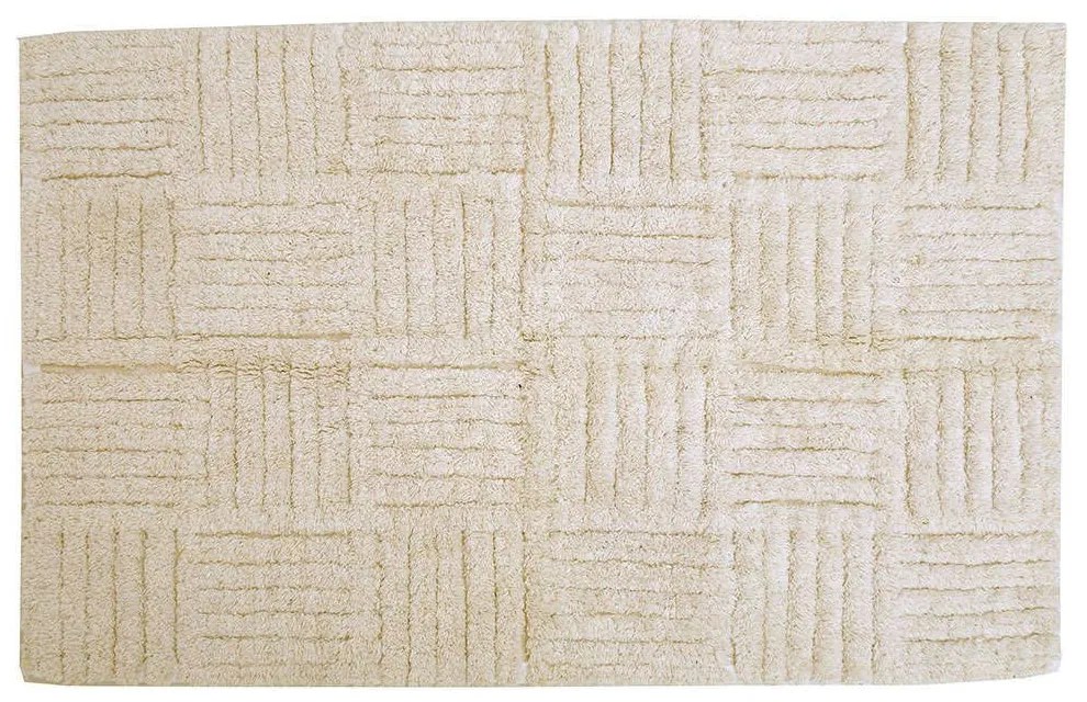 Πατάκι Μπάνιου Des. Domino Ivory Anna Riska 50 X 80 50x80cm 100% Cotton