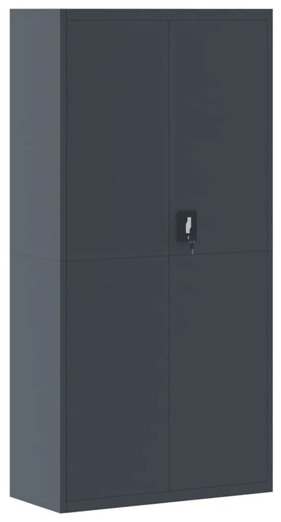 vidaXL Αρχειοθήκη Ανθρακί 90 x 40 x 180 εκ. Ατσάλινη