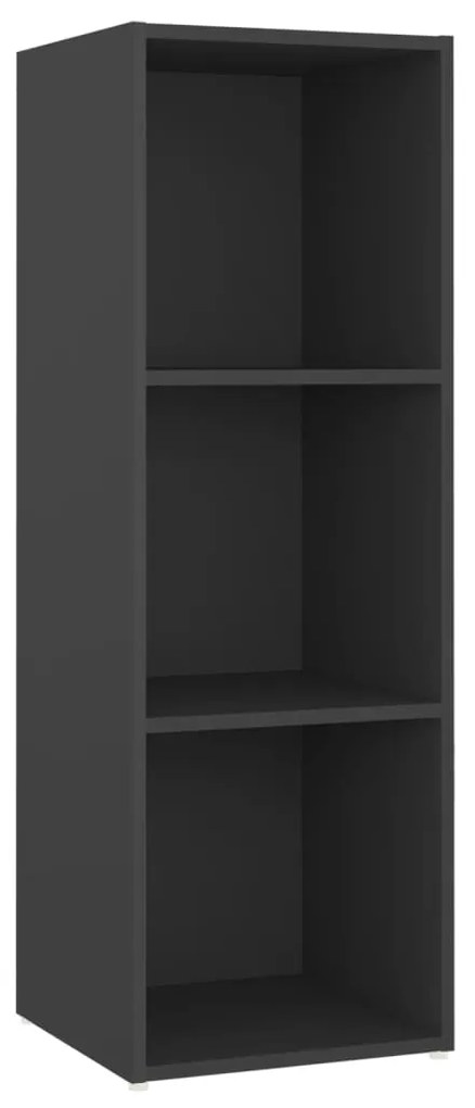 vidaXL Έπιπλα Τηλεόρασης 4 τεμ. Γκρι 107 x 35 x 37 εκ. από Μοριοσανίδα