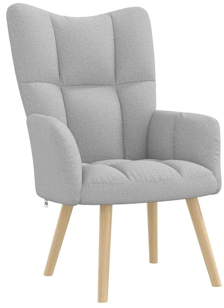 vidaXL Καρέκλα χαλάρωσης Cloud Grey Fabric