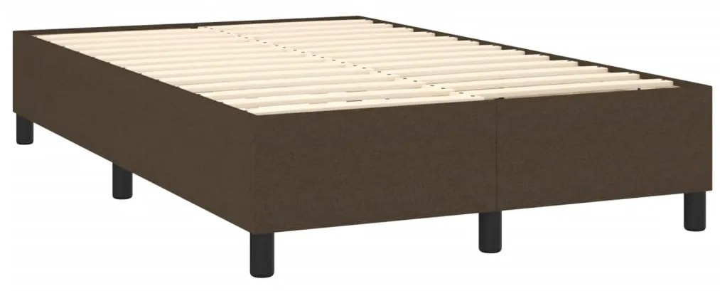 ΚΡΕΒΑΤΙ BOXSPRING ΜΕ ΣΤΡΩΜΑ ΣΚΟΥΡΟ ΚΑΦΕ 140X190 ΕΚ. ΥΦΑΣΜΑΤΙΝΟ 3128200