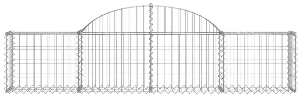 vidaXL Συρματοκιβώτια Τοξωτά 7 τεμ. 200x30x40/60 εκ. Γαλβαν. Ατσάλι