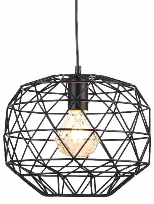 Φωτιστικό Οροφής Μονόφωτο Aca Aladdin KS180430PB Black Matt
