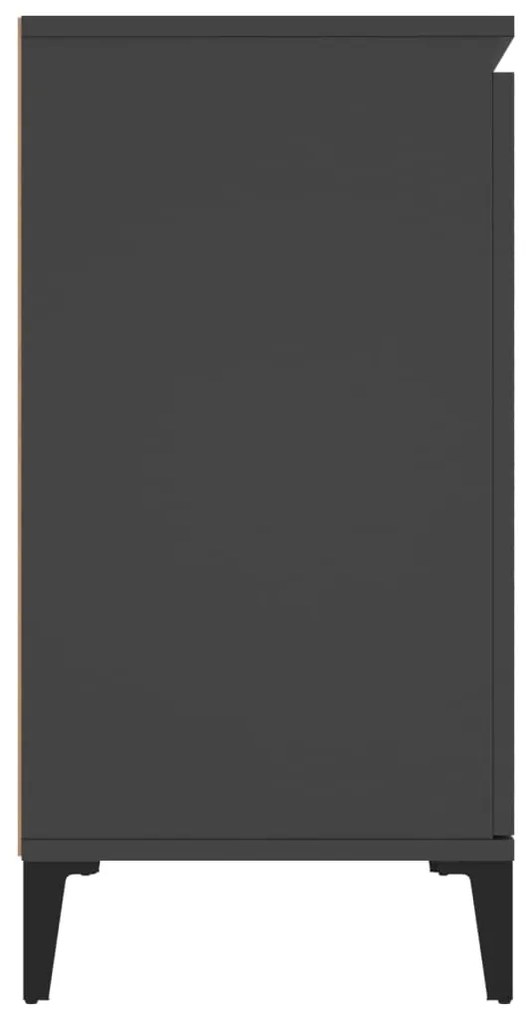 vidaXL Μπουφές Γκρι 104 x 35 x 70 εκ. από Μοριοσανίδα