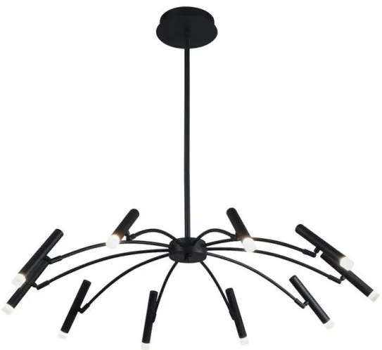 Κρεμαστό Φωτιστικό Οροφής LED 50W IP20 3000K Secret Viokef-4309000-Μαύρο 4309000
