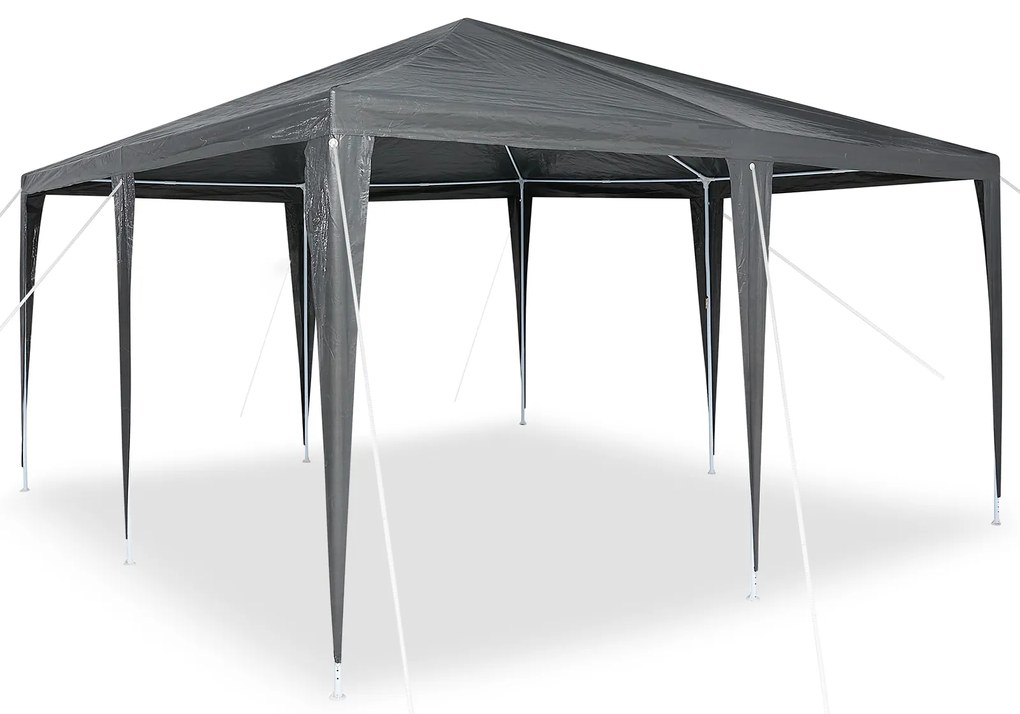 vidaXL Σκηνή Πάρτυ Ανθρακί, Λευκό 400 x 400 x 266 εκ