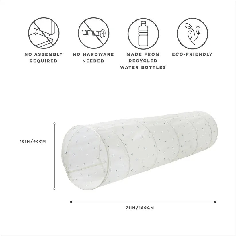 3Sprouts Τούνελ Παιχνιδιού από ανακυκλωμένο ύφασμα Ivory