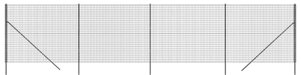 Συρματόπλεγμα Περίφραξης Ανθρακί 1,8x10 μ. Γαλβανισμένο Ατσάλι - Ανθρακί