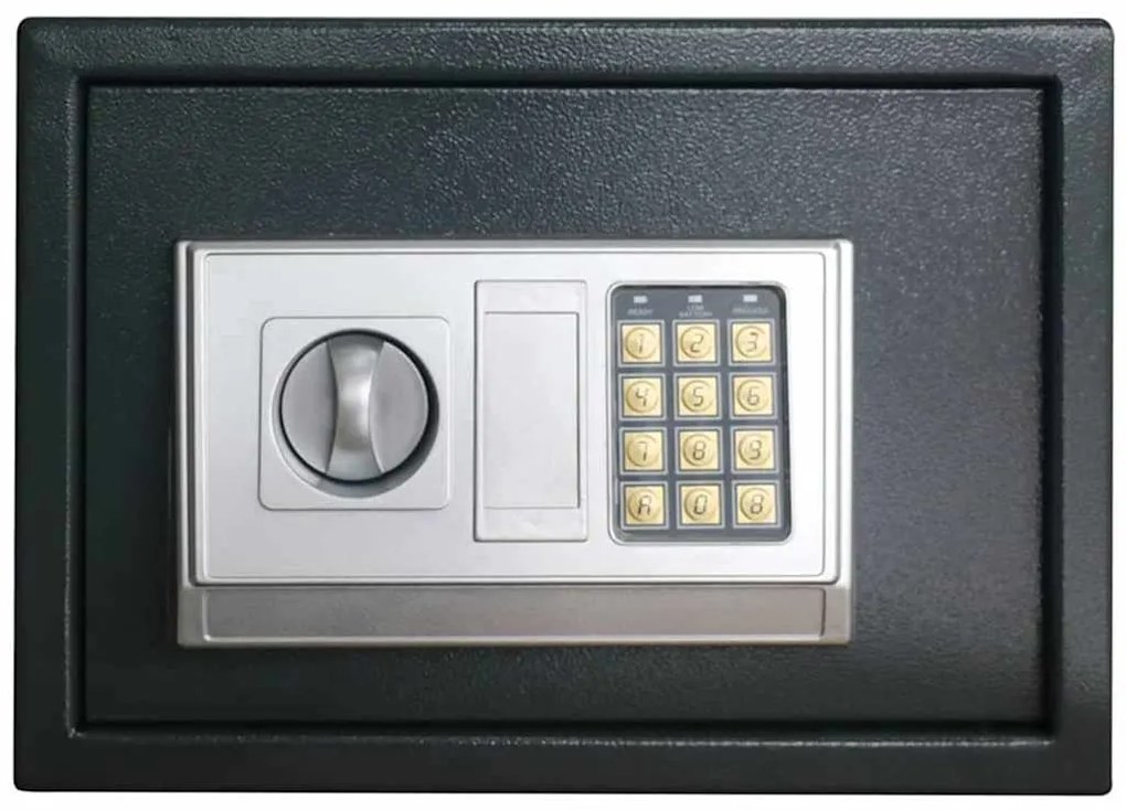 vidaXL Ψηφιακό Ασφαλές Σκούρο γκρι 35 x 25 x 25 εκ. Ατσάλι