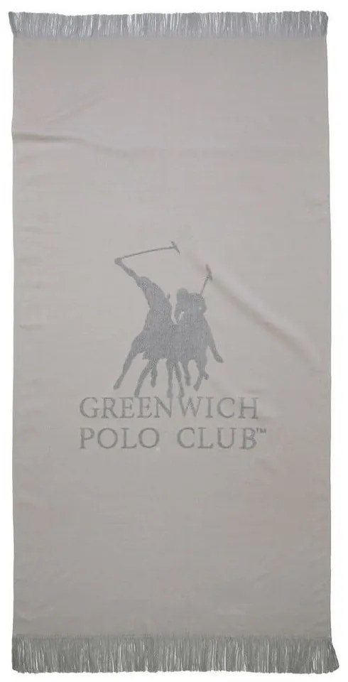 Πετσέτα Θαλάσσης 3778 Grey Greenwich Polo Club Θαλάσσης 80x170cm 100% Βαμβάκι