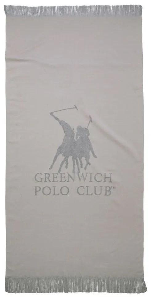 Πετσέτα Θαλάσσης 3778 Grey Greenwich Polo Club Θαλάσσης 80x170cm 100% Cotton